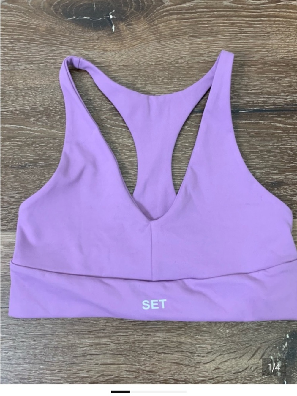 SET Active Lilac Racerback Sports Bra